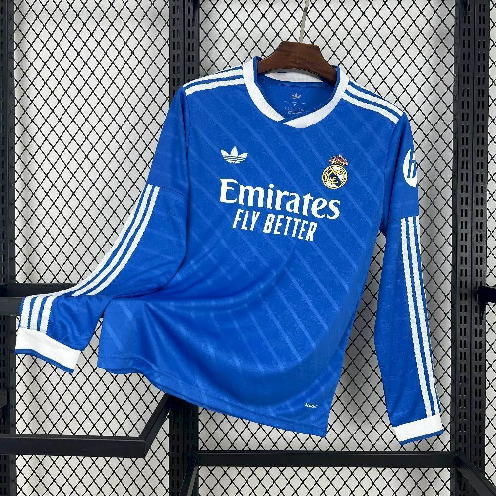 2025/2026 Long Sleeve Real Madrid Third Away Football Shirt1:1 Thai Quality:football jersey mysite: unitedjerseyfootball 邓江浪:football