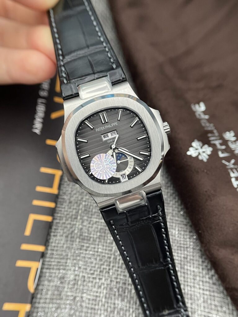 Đồng Hồ Patek Philippe Nautilus 5726 Fake 11 Nam Dây Da GRF 40mm (7)