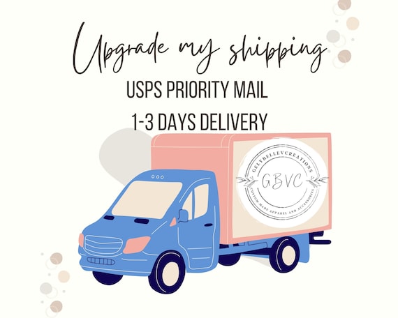 USPS Priority Mail 1-3 Days Shipping Upgrade for Existing Placed Order up  to 1 Pound - Etsy