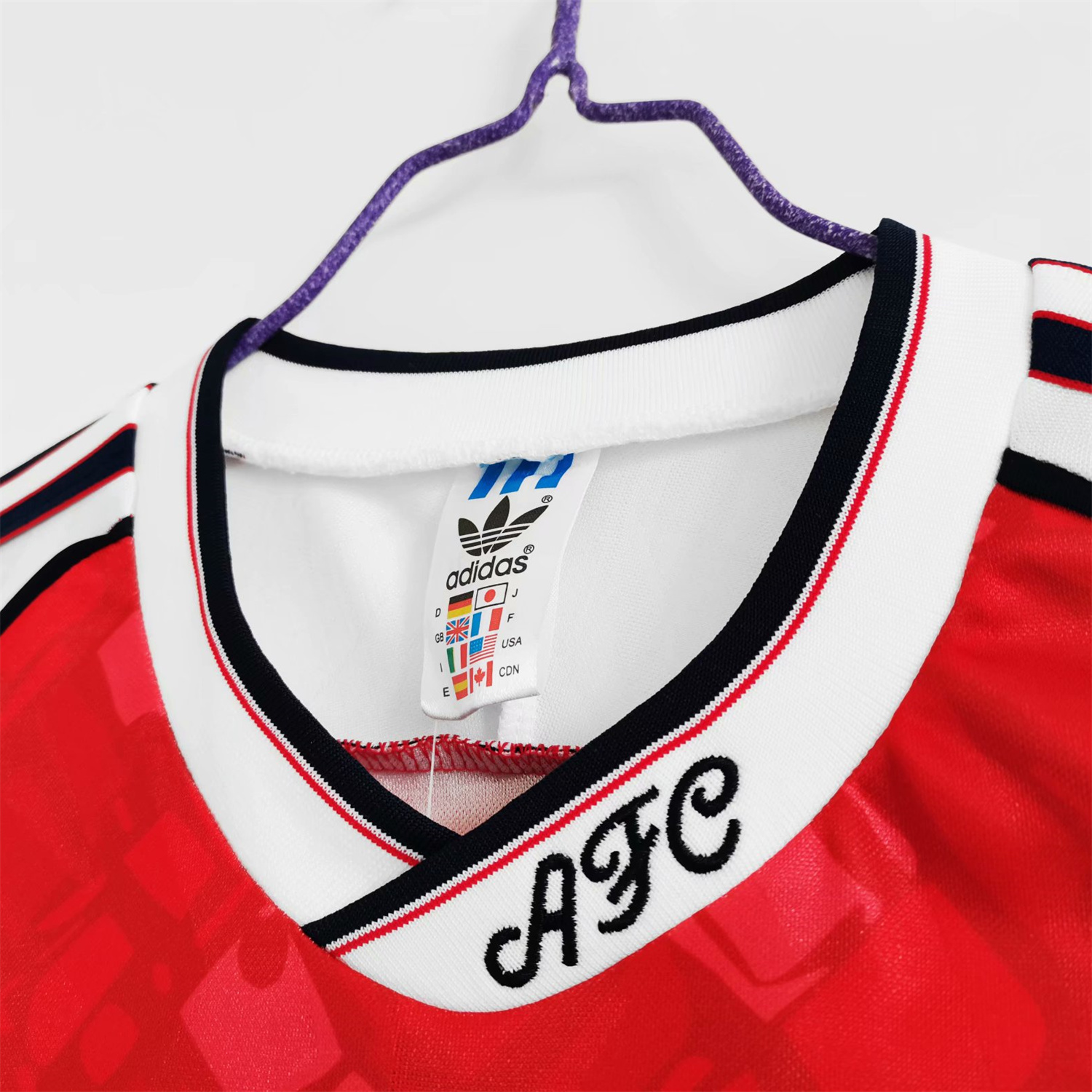 ManixJersey.com | Retro Arsenal 90-92 Home Stadium Jersey -Customize Name, Number and Patch | Worldwide Shipping