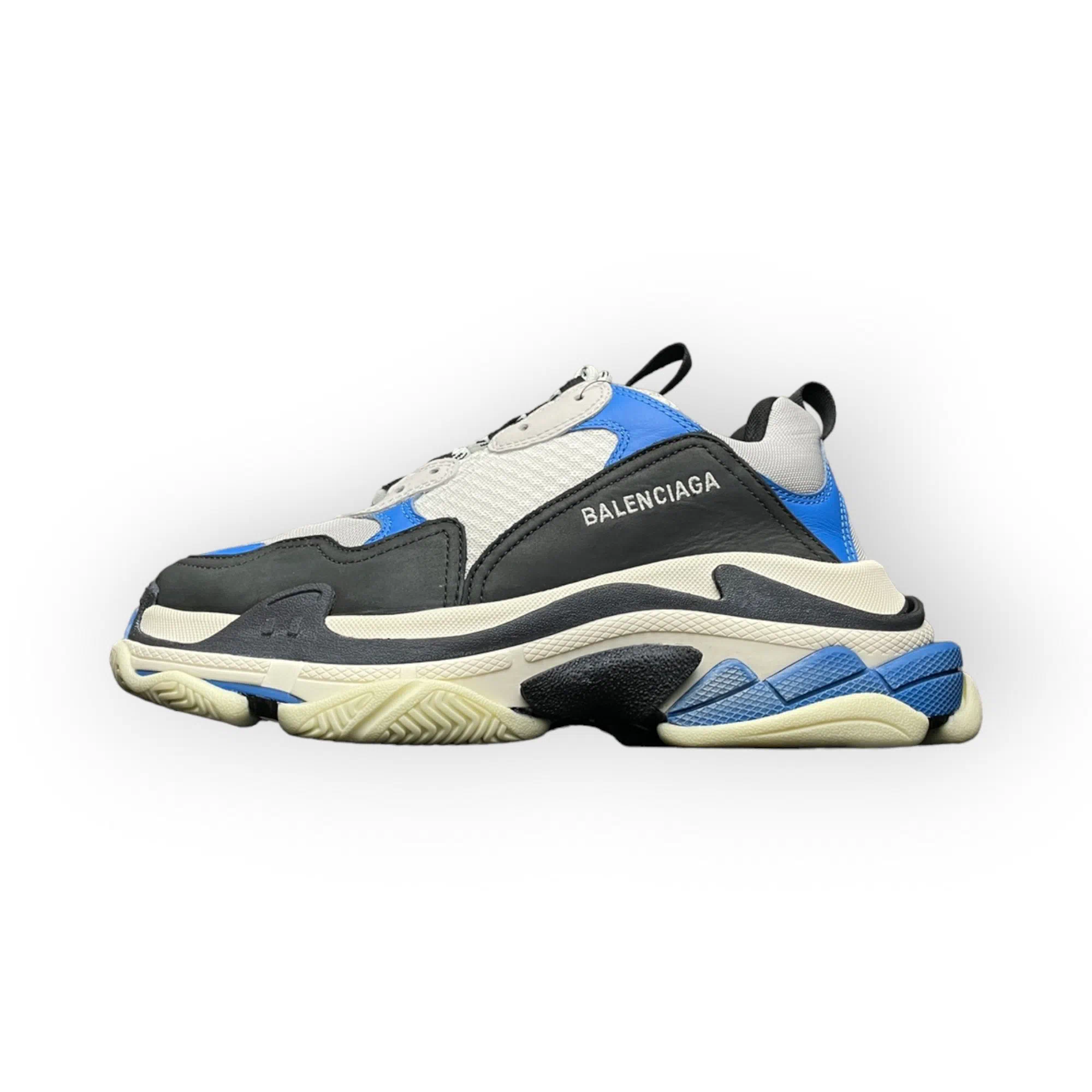 Balenciaga Triple S Sneaker In Blue White Black、mysite、Cacoeks