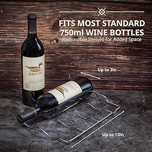 Ivation wine cooler fits 750ml bottle