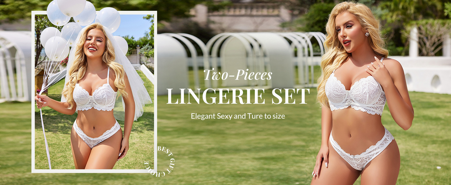 women lingerie set underwire lace bra and panty set sexy