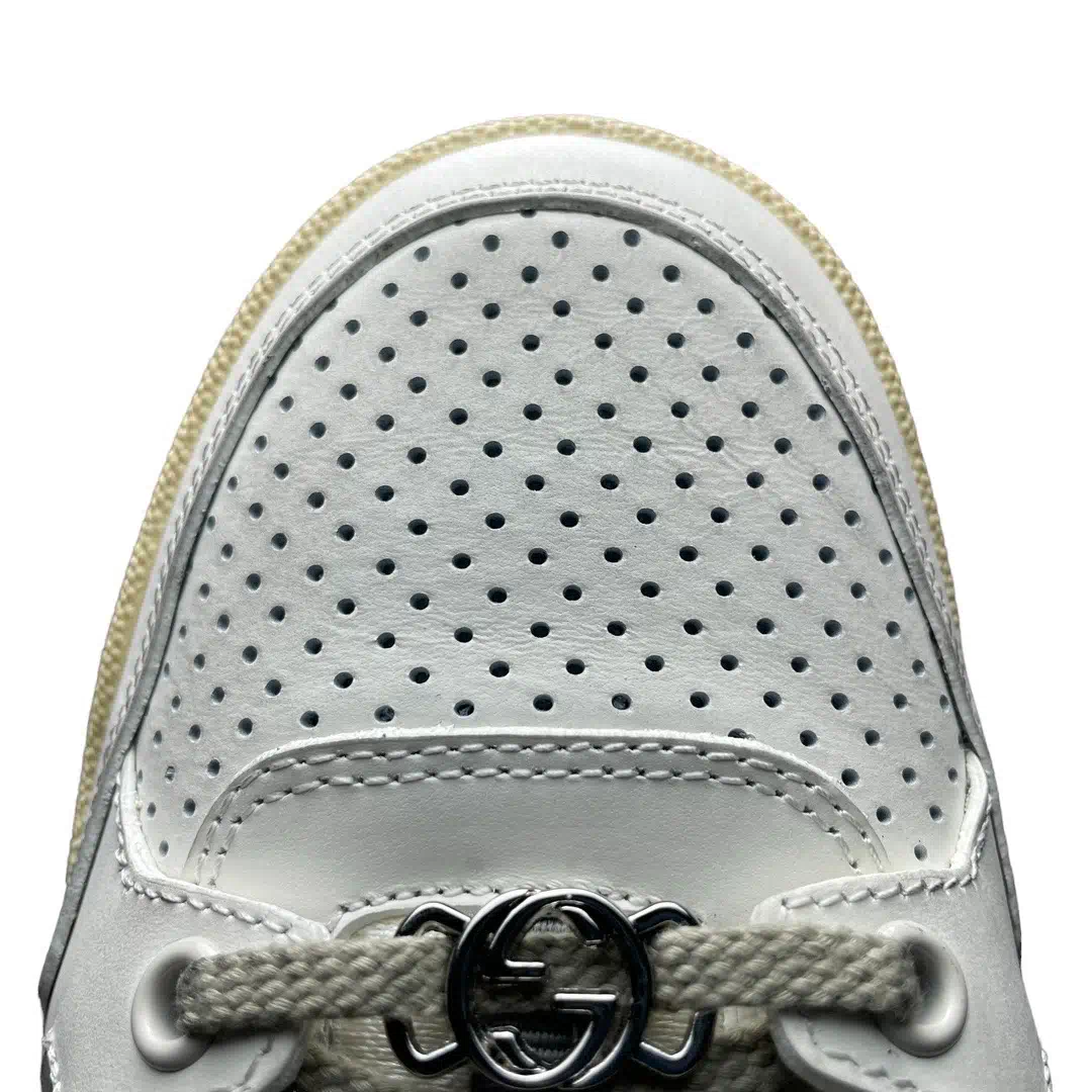 Gucci Distressed Effect Sneaker Off White、mysite、Cacoeks