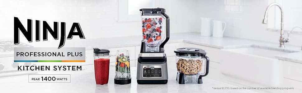 Blender, automatic blender, personal blender, Ninja professional plus kitchen system