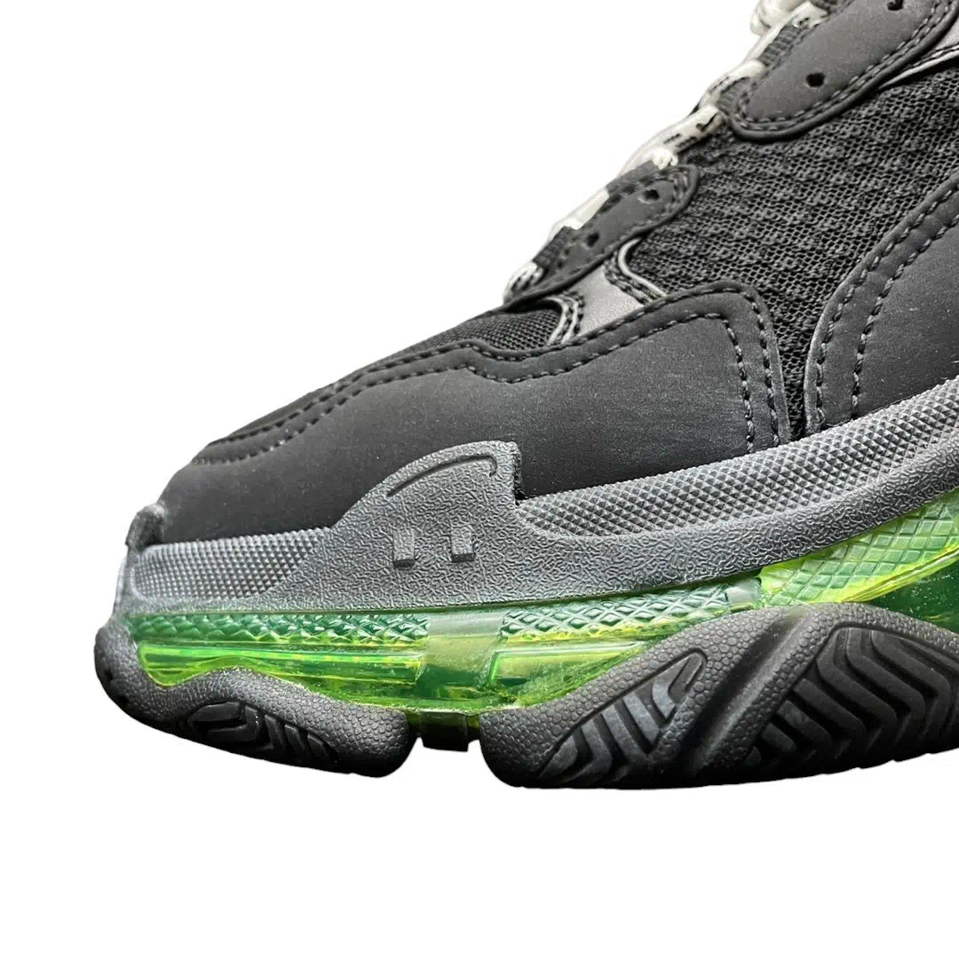 Balenciaga Triple S Sneaker in Black Yellow Fluo、mysite、Cacoeks