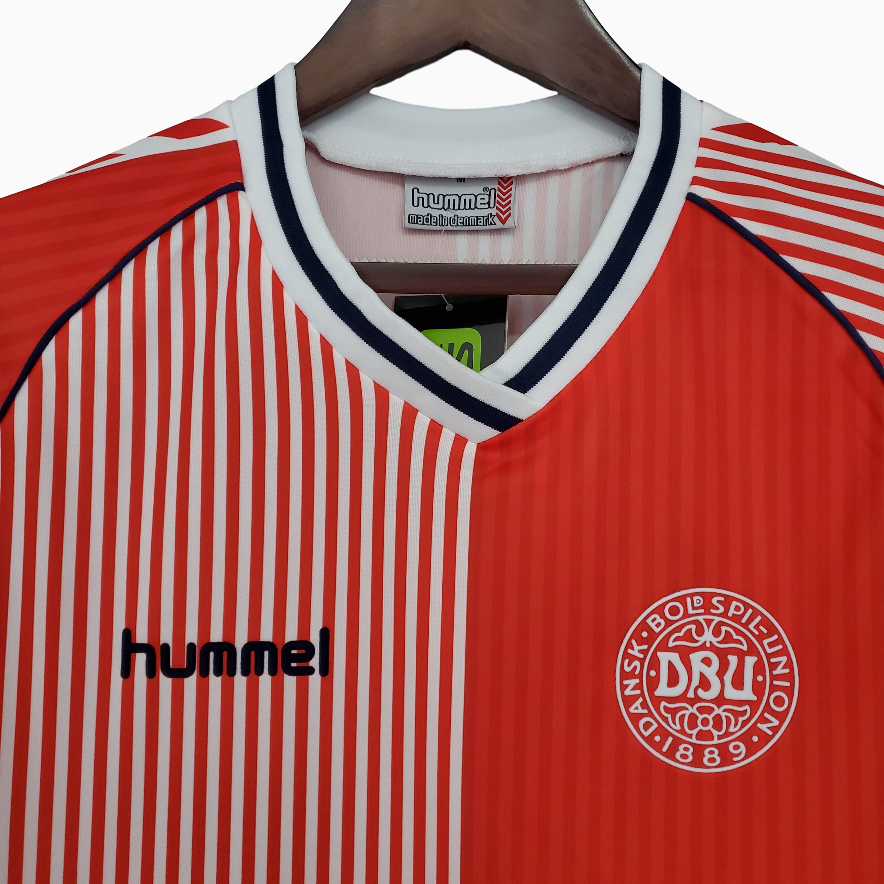 foot-Retro Denmark 1986 Home Stadium Jersey