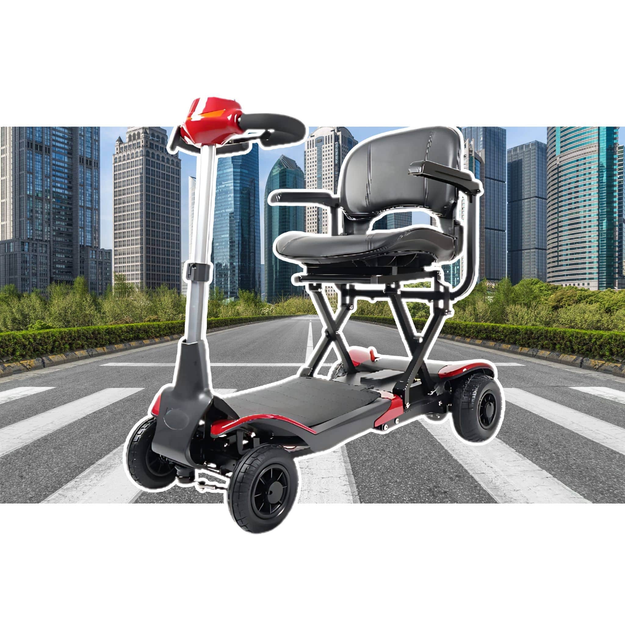 optimus automatic folding scooter