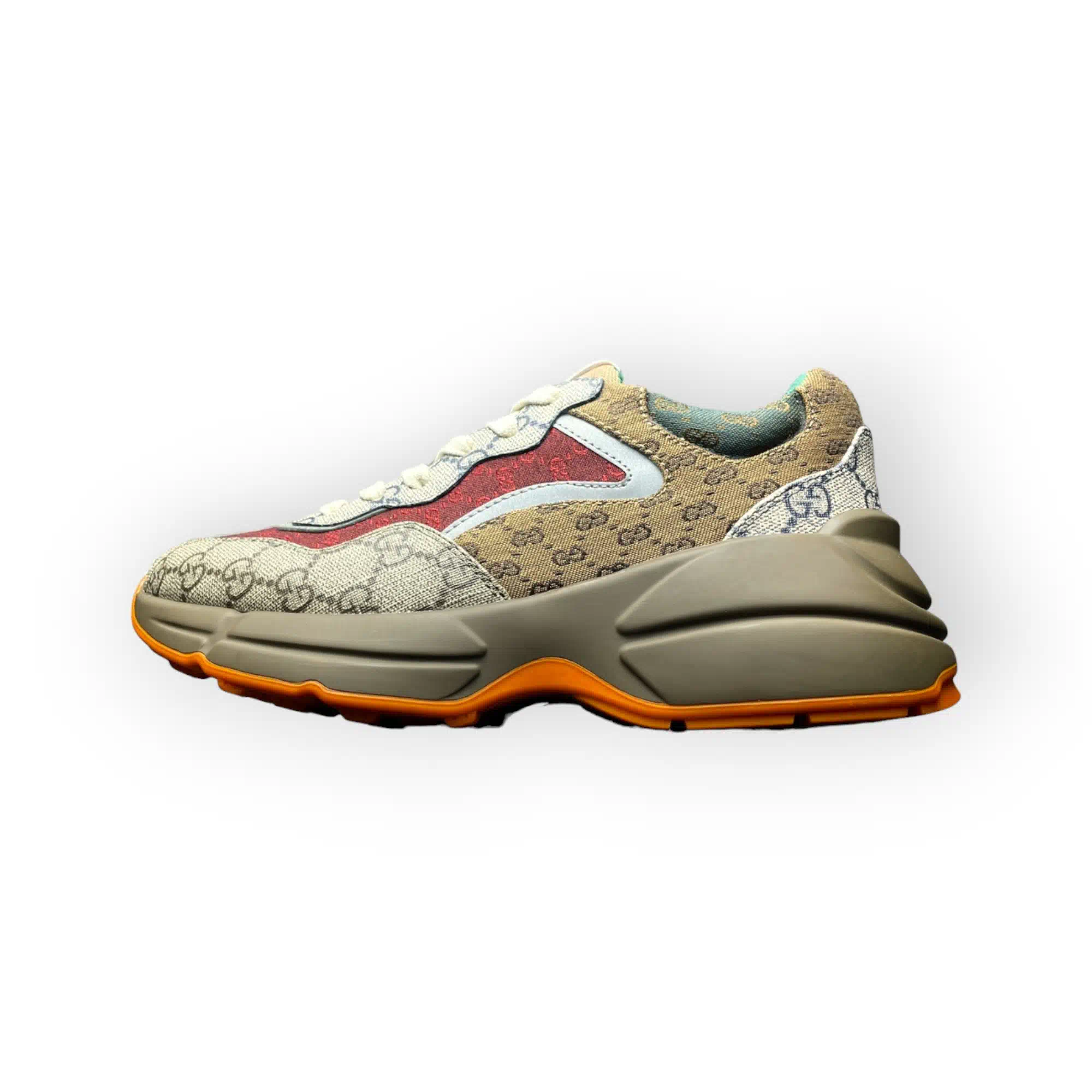 Gucci GG Rhyton Sneaker Beige Brown、mysite、Cacoeks