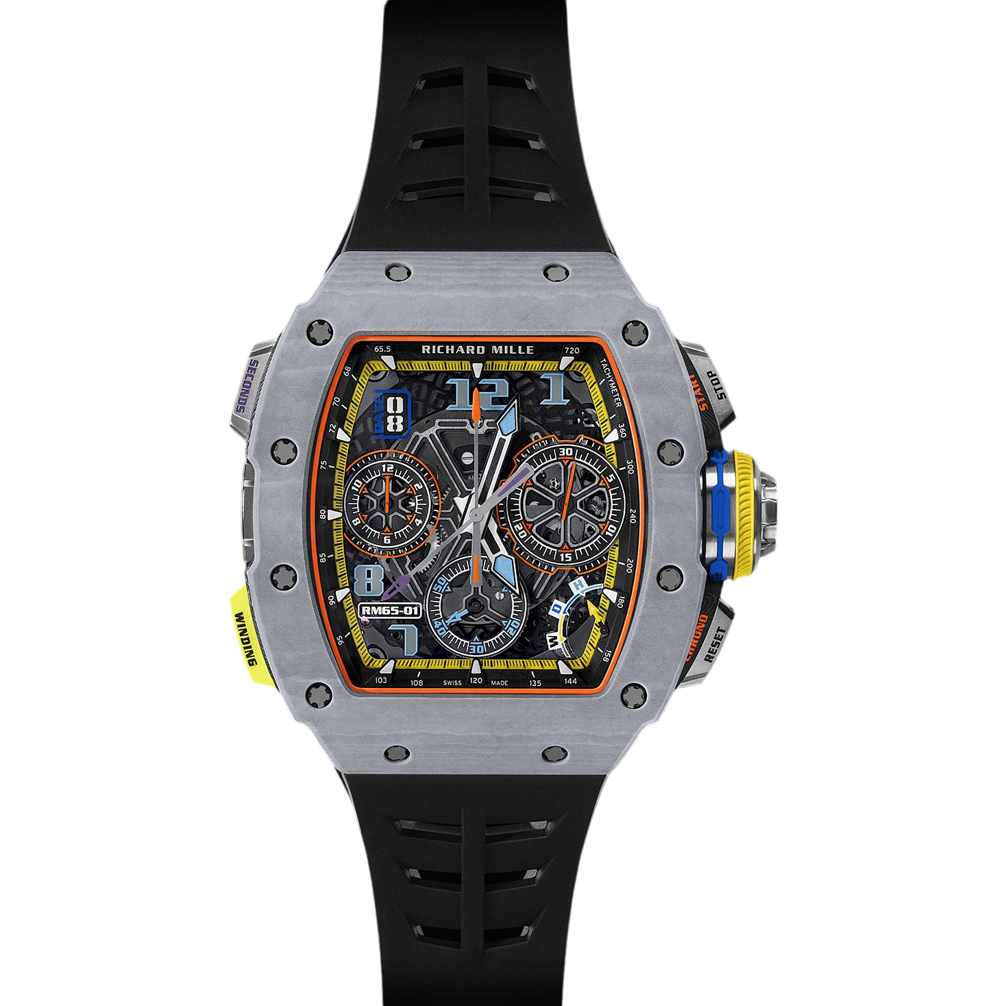 Richard Miller RM 65-01 Automatic Split-Seconds Chronograph Pastek Grey Quartz TPT®-fasswatch