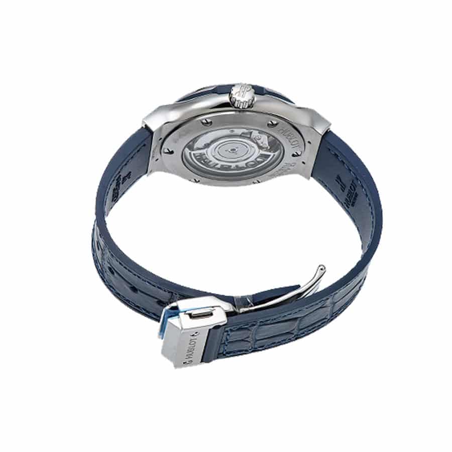 hublot classic fusion automatic blue sunray dial titanium 565 nx 7170 lr replica1