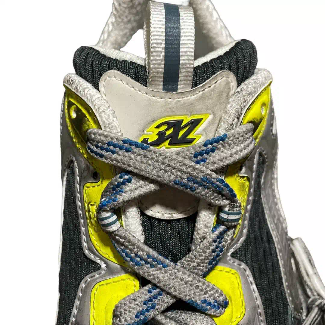 Balenciaga 3XL Sneaker in White Blue Yellow、mysite、Cacoeks