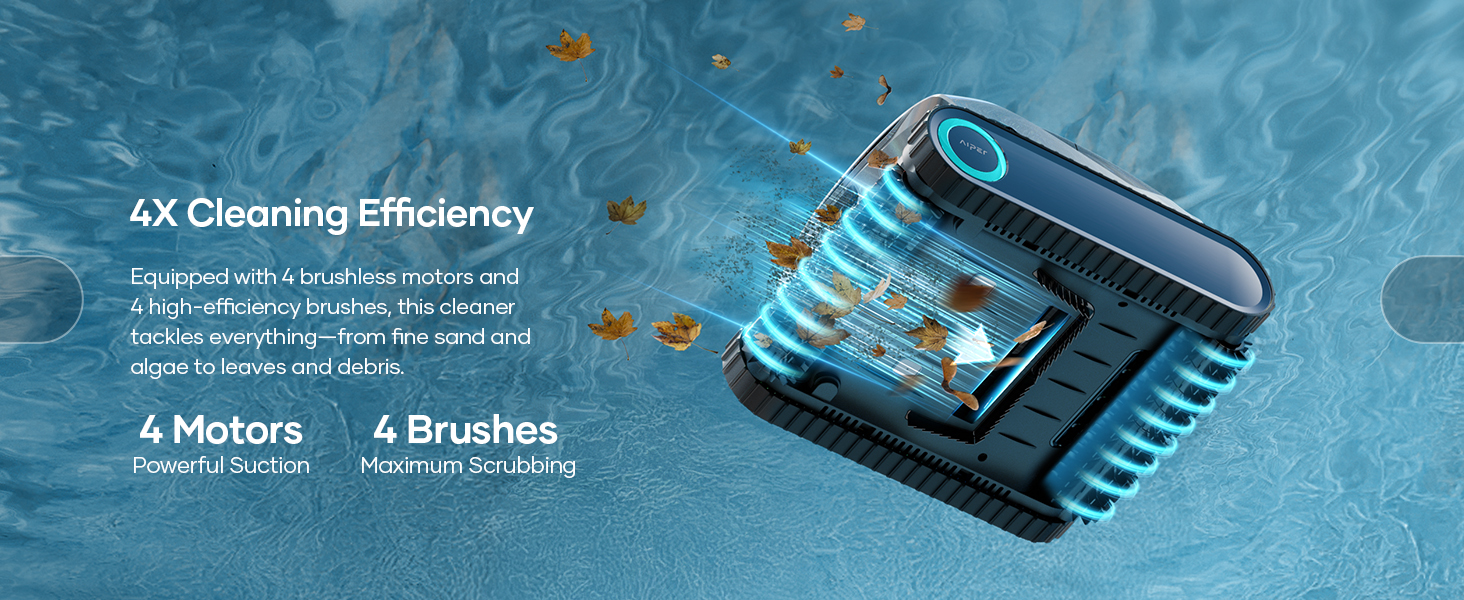 aiper cordless robotic pool cleaner for inground pools with charging dock robot vacuum cleaning