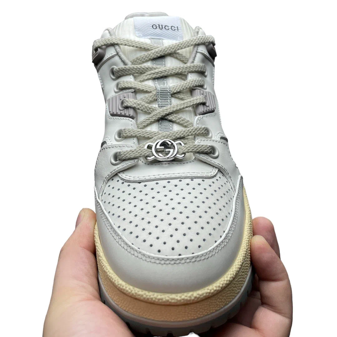 Gucci Distressed Effect Sneaker Off White、mysite、Cacoeks