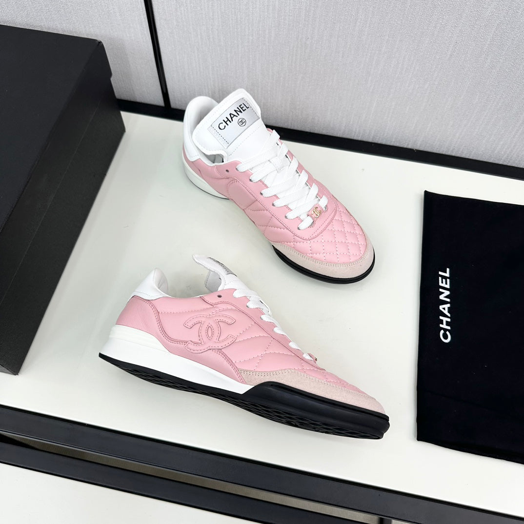 SPORTS SHOES IN LIGHT PINK CALFSKIN、mysite、Cacoeks