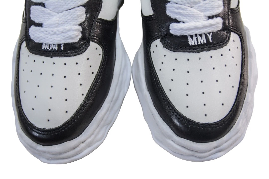 Maison Mihara Yasuhiro Wayne OG Sole Leather Low-top Sneaker Black White、mysite、Cacoeks
