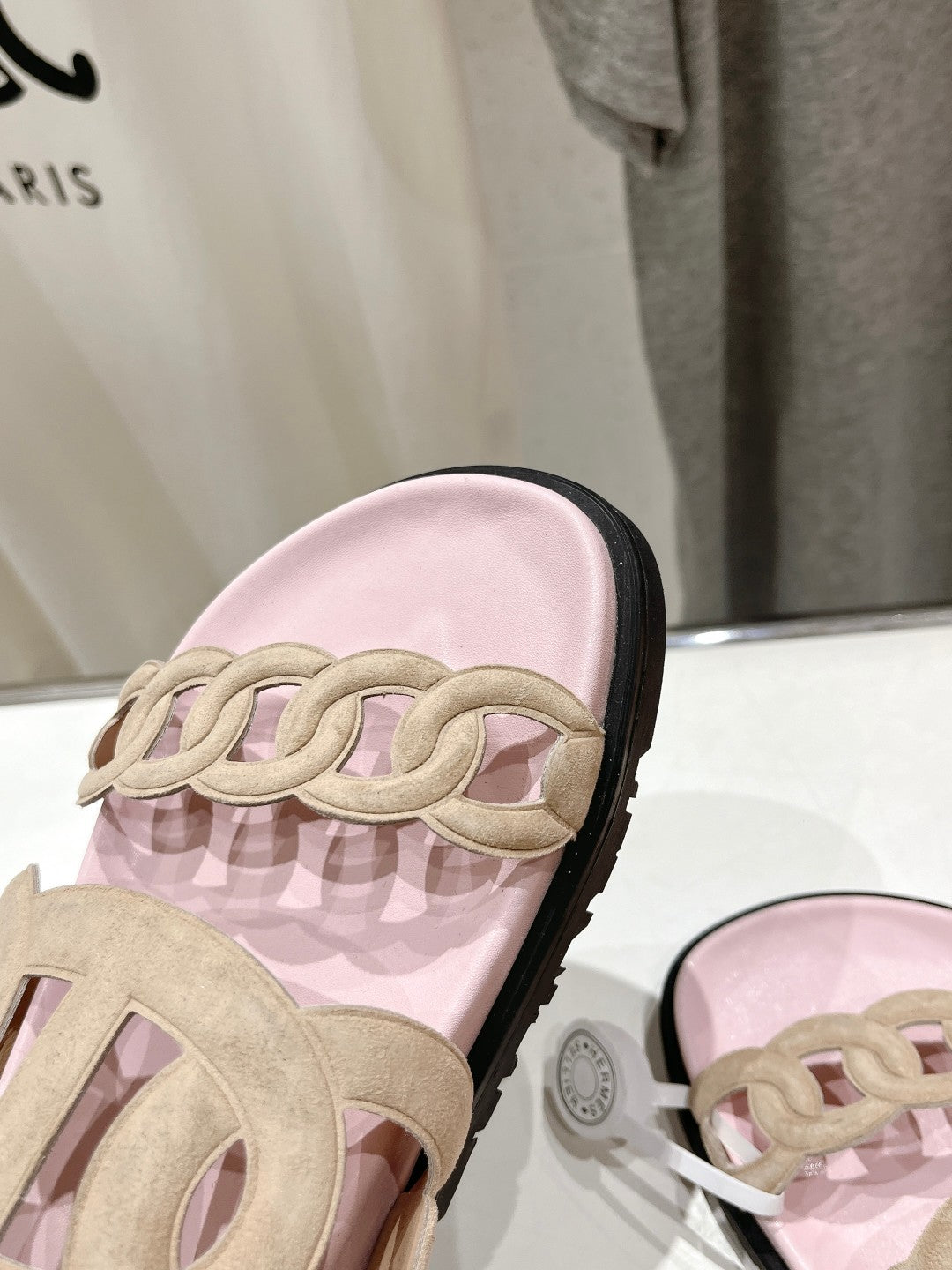 EXTRA SANDAL PASTEL PINK CALFSKIN、mysite、Cacoeks