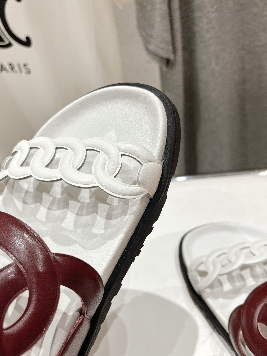 EXTRA SANDAL WHITE MIX BROWN CALFSKIN、mysite、Cacoeks