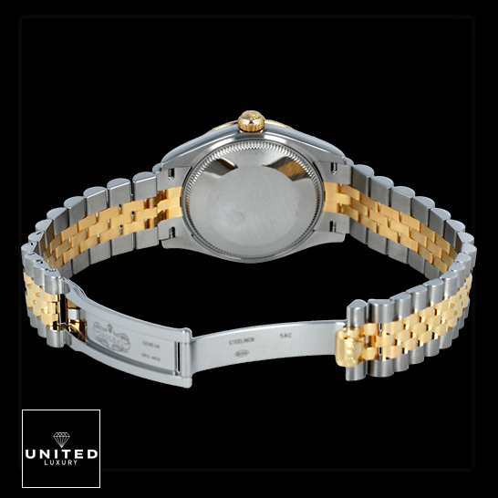 Rolex Datejust 278273 Steel And Yellow Gold Silver With Diamond Dial Replica 5 Rolex Datejust 278273-0020 Replica Two Tone Jubilee Bracelet Open Fold Clasp