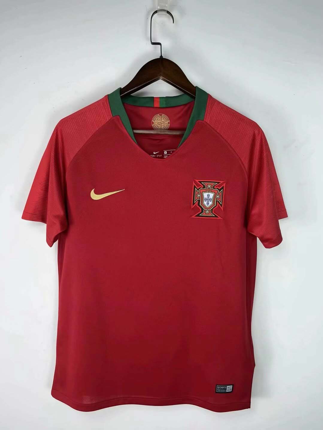 2018 Retro Portugal Home Football Shirt-mysite Custom Football Kit- Nextkits