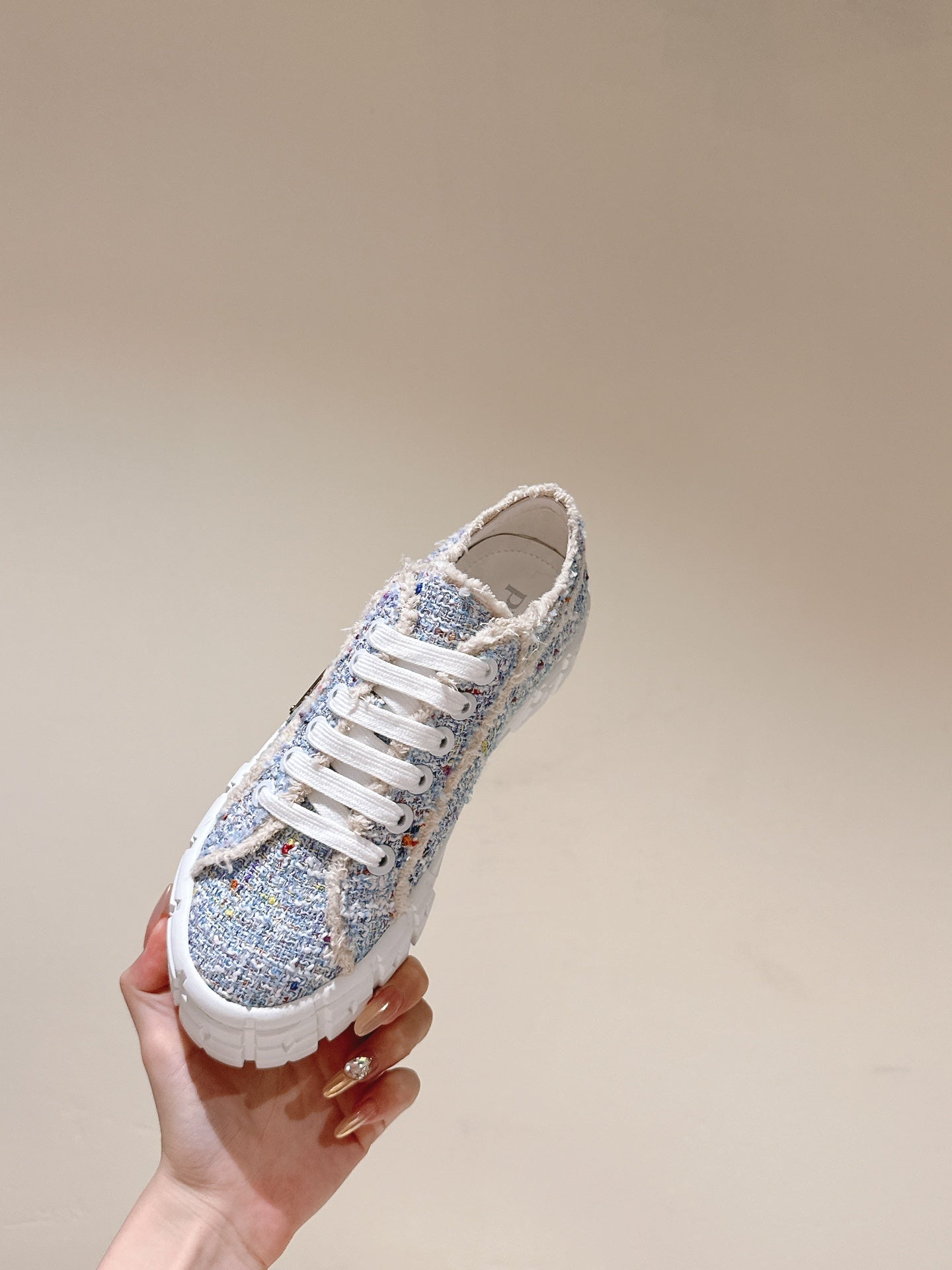 PRA DOUBLE WHEEL RE-NYLON GABARDINE SNEAKERS SKY FABRIC、mysite、Cacoeks