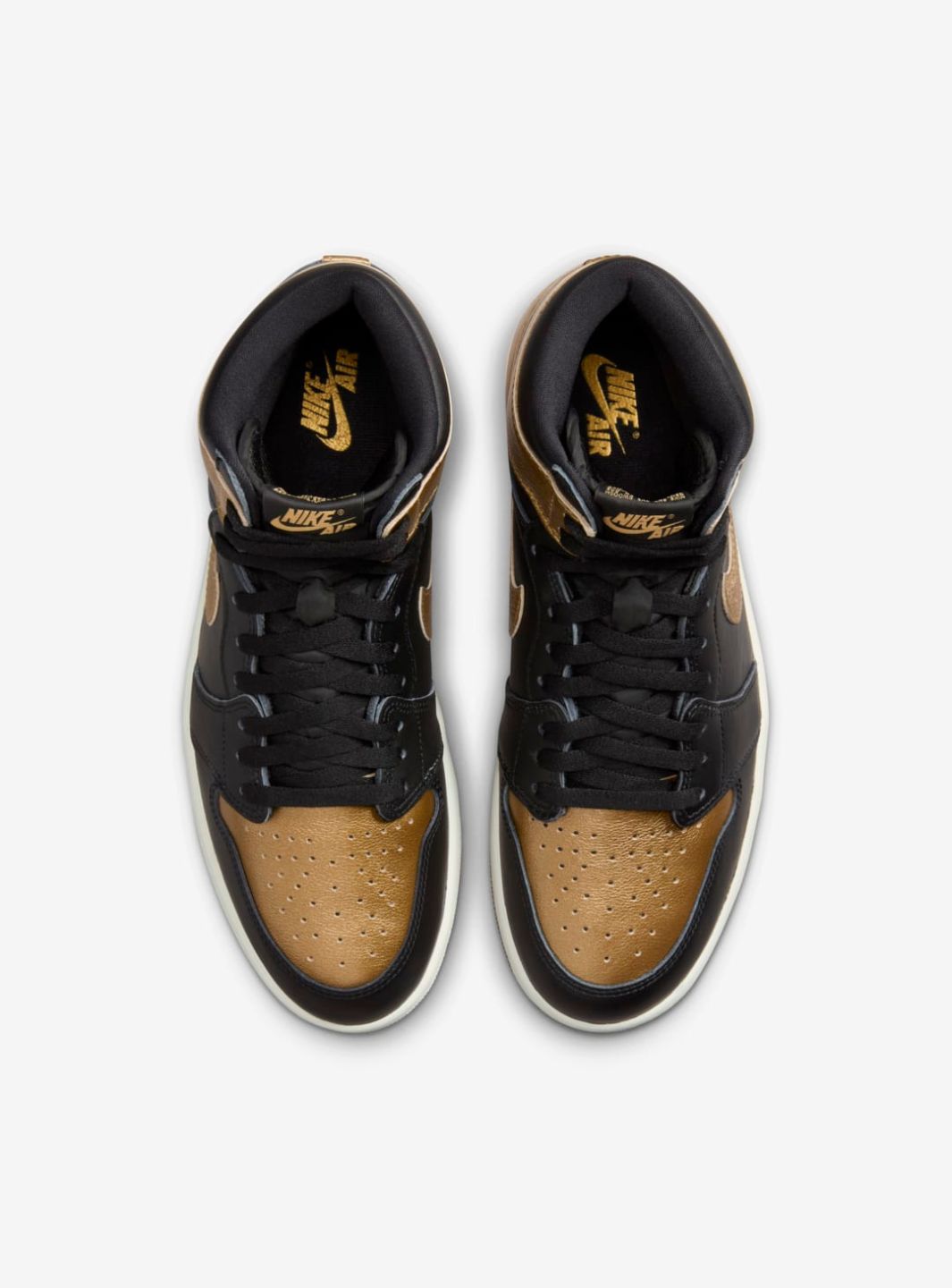 Air Jordan 1 Retro High OG Black Metallic Gold、JORDAN、Cacoeks