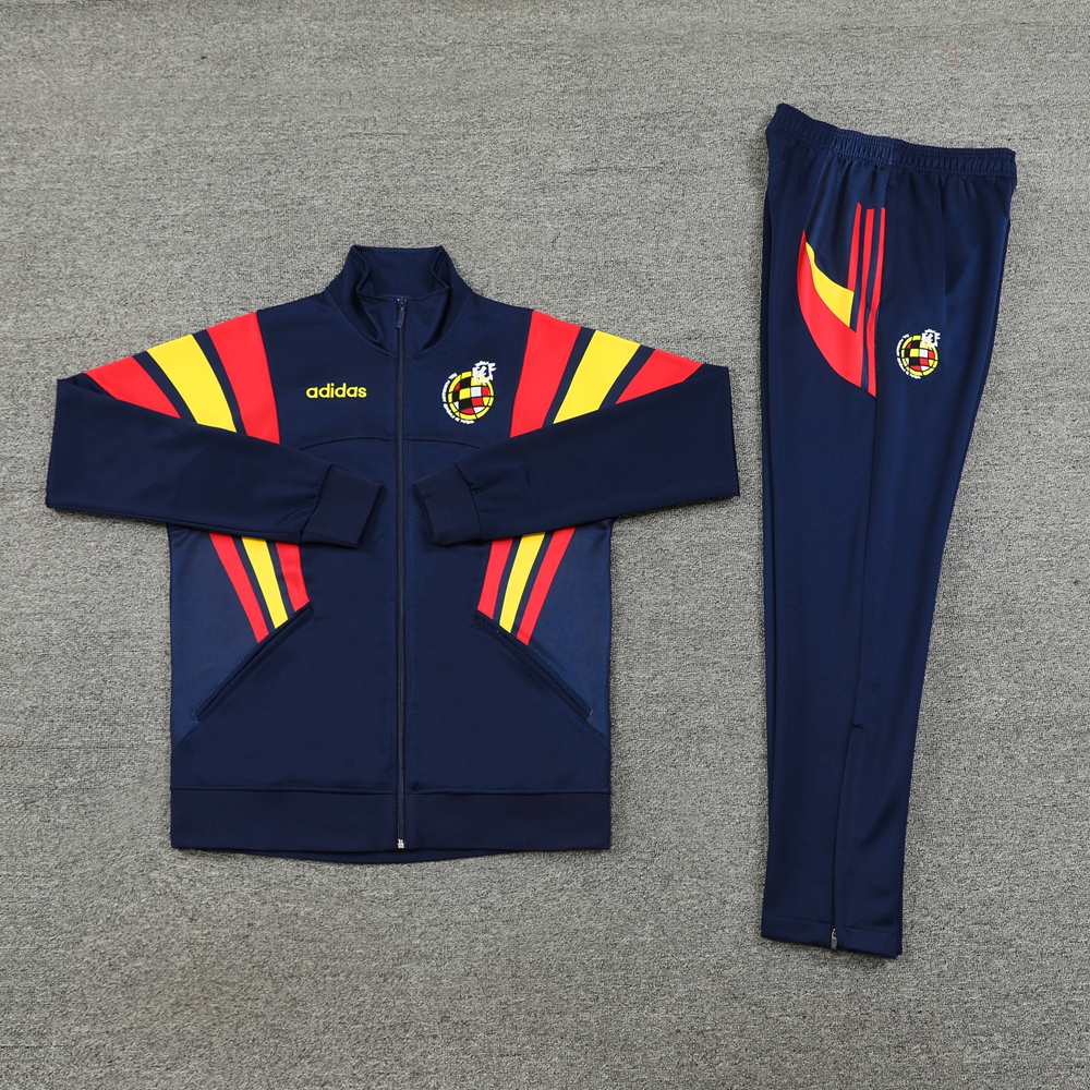 GlobeJersey-Spain 2024 Jacket Training Tracksuit - Deep Blue