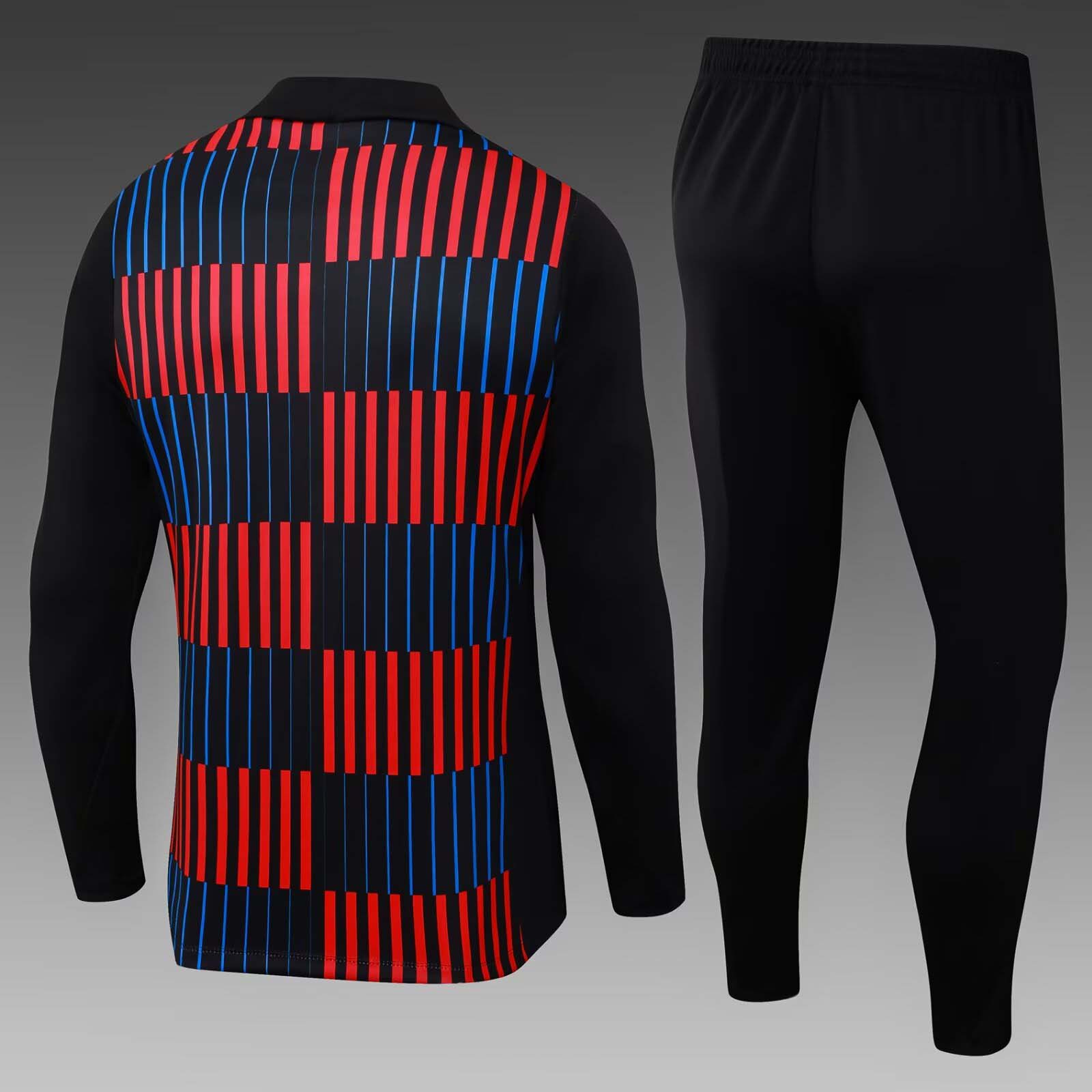 2024/2025 Barcelona Half-Pull Training Suit Red and blue Jersey Set:football jersey mysite: unitedjerseyfootball 邓江浪:football
