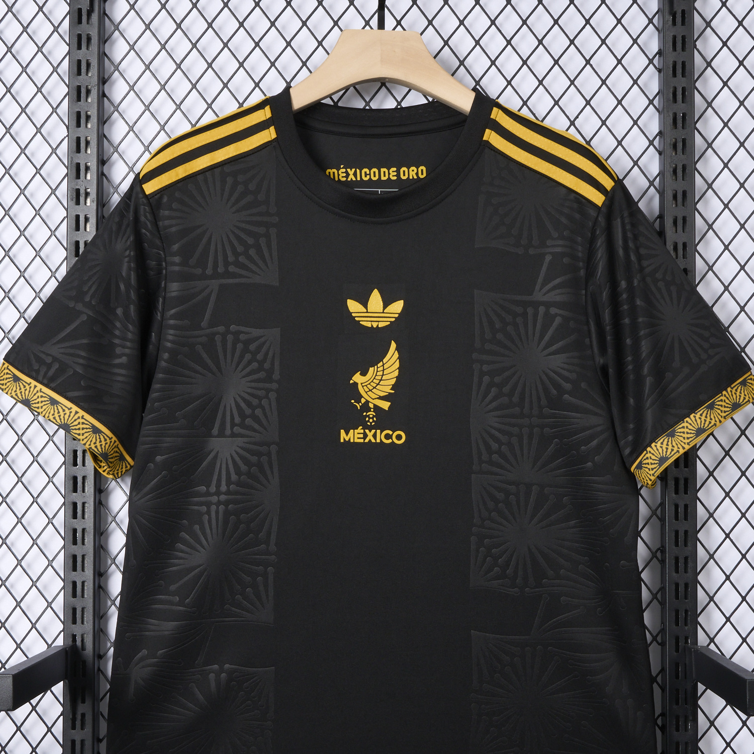 foot-Mexico 2025 Gold Cup Home Black Jersey - Fans Version