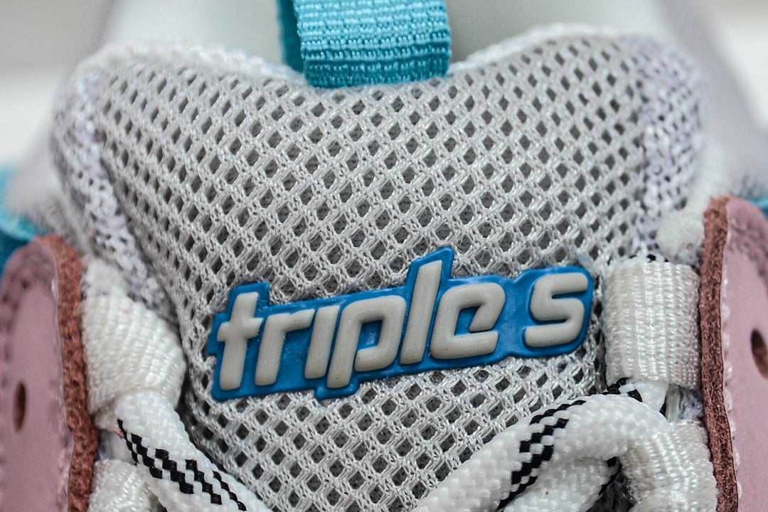 Balenciaga Triple S Sneaker White Blue Pink、mysite、Cacoeks