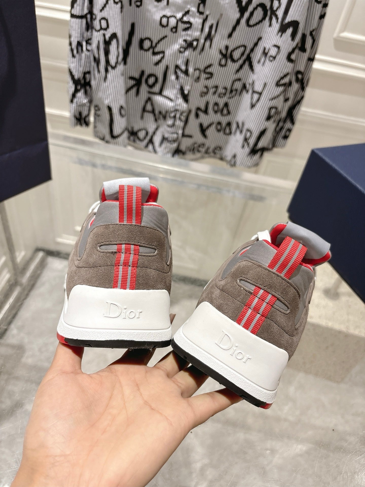 DIOR 25S MILE SERIES SNEAKERS 25MM IN BROWN SUEDE、mysite、Cacoeks