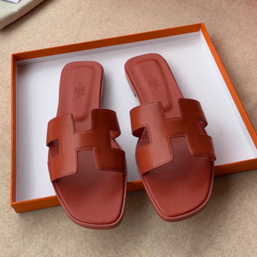 0RAN SANDALS IN GINGER ORANGE CALFSKIN、mysite、Cacoeks