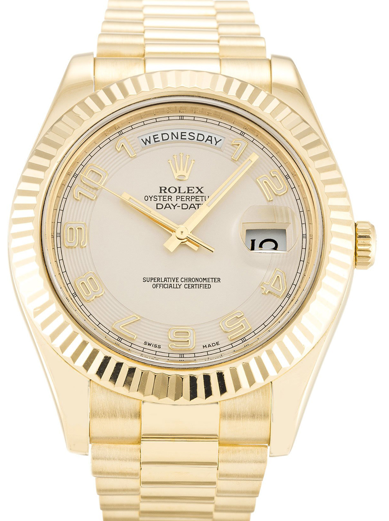 Replica Rolex Day-Date II 41mm Ivory Dial 218238-fasswatch