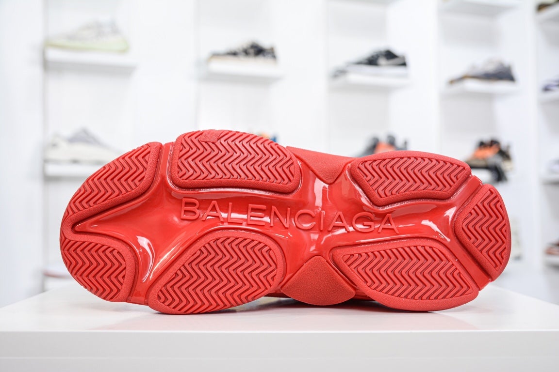 Balenciaga Triple S Sneaker All Over Logo Red、mysite、Cacoeks