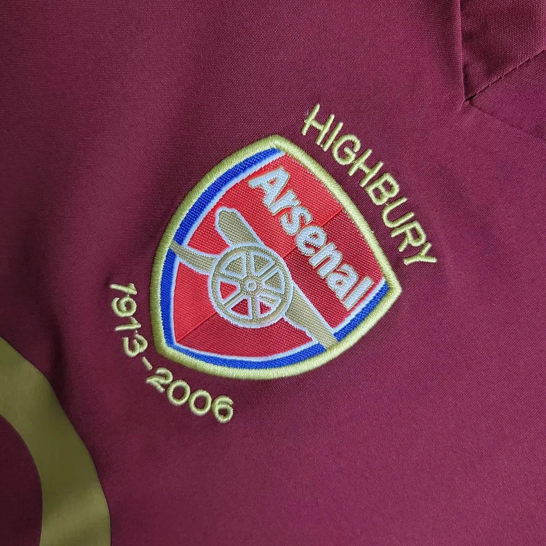 ManixJersey.com | Retro Arsenal 2005-06 Home Stadium Kids Kit -Customize Name, Number and Patch | Worldwide Shipping