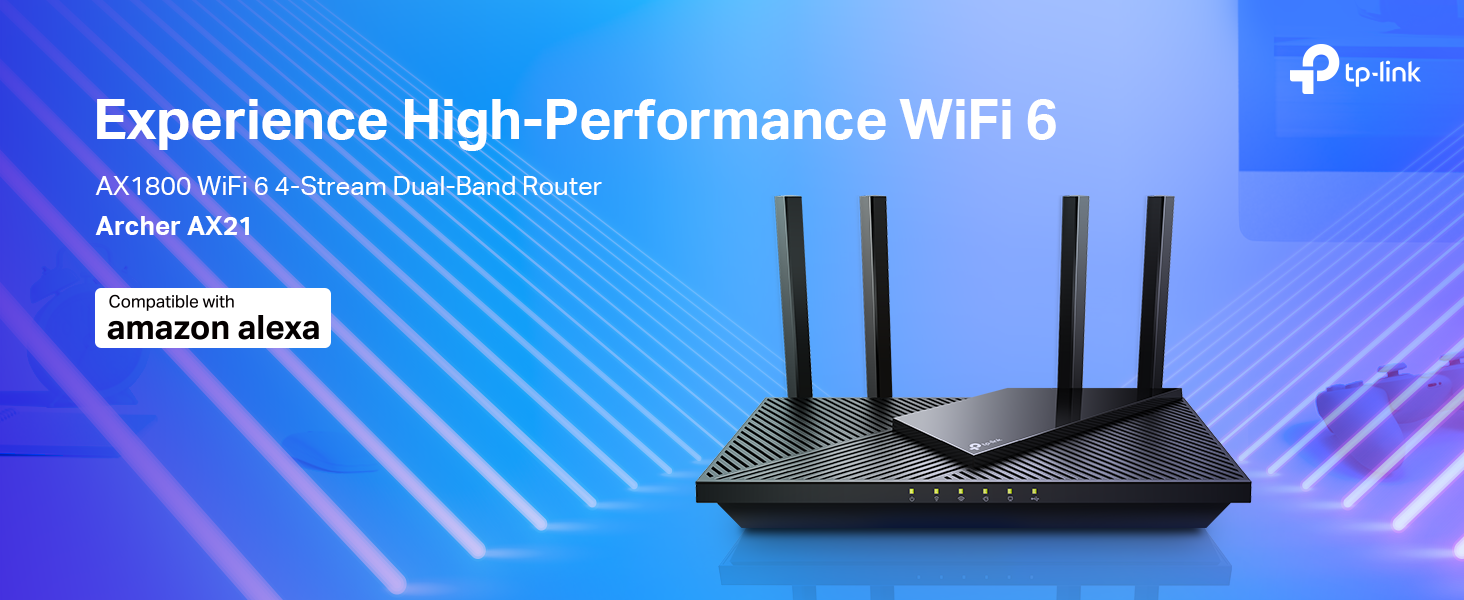 WiFi 6 Dual Band Router - TP-Link AX1800 Archer AX21