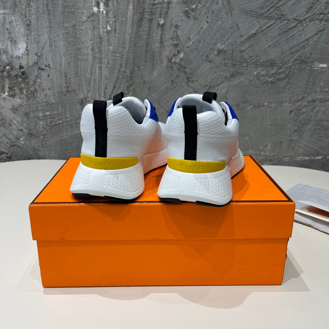 HEROS SNEAKERS WHITE MIX COBALT GOATSKIN、mysite、Cacoeks