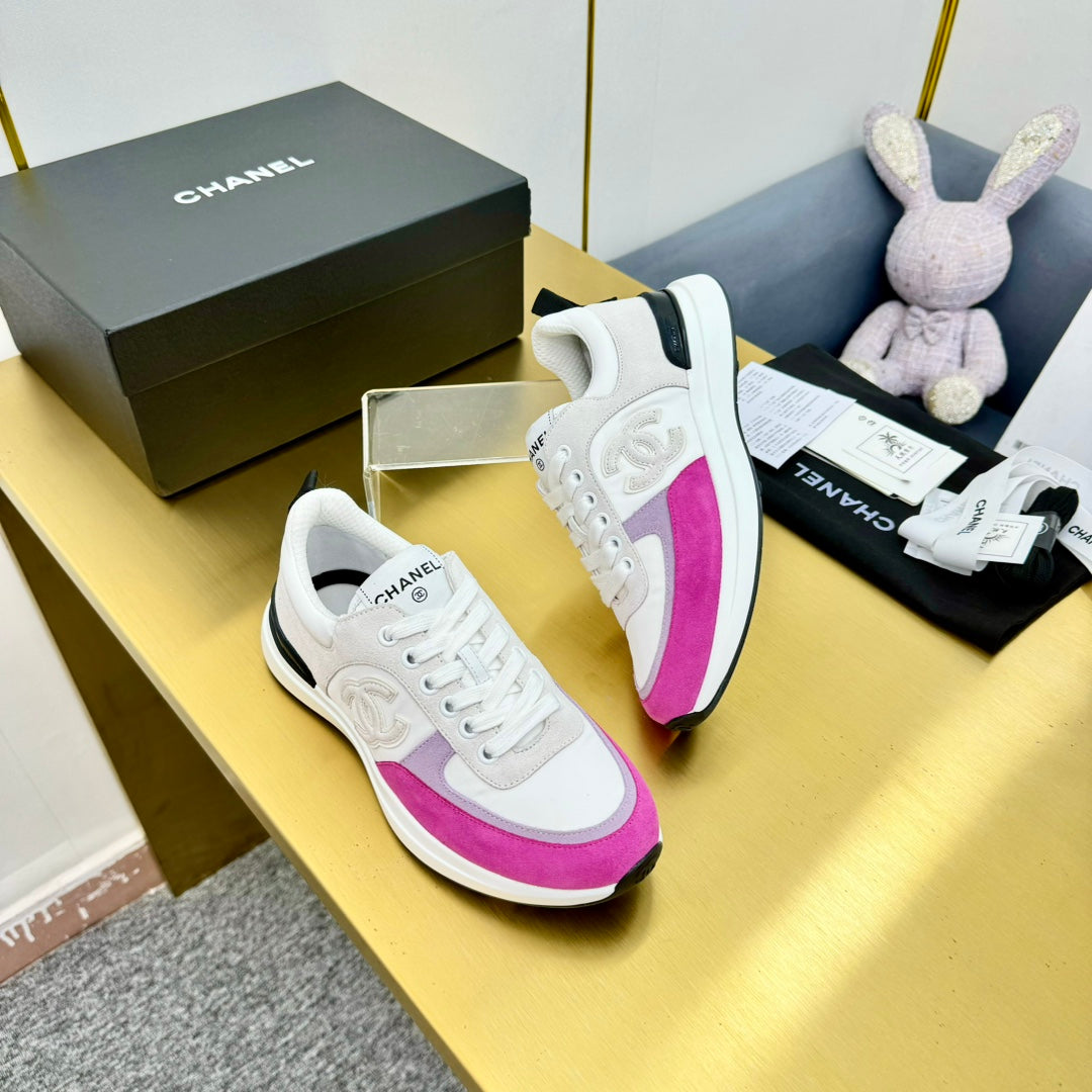 CLASSIC TRAINER IN GREY MIX BRIGHT PINK MERCERIZED VELVET、mysite、Cacoeks