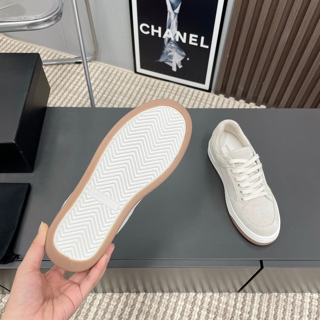 SL/61 SNEAKERS IN PALE GRAY SUEDE、mysite、Cacoeks