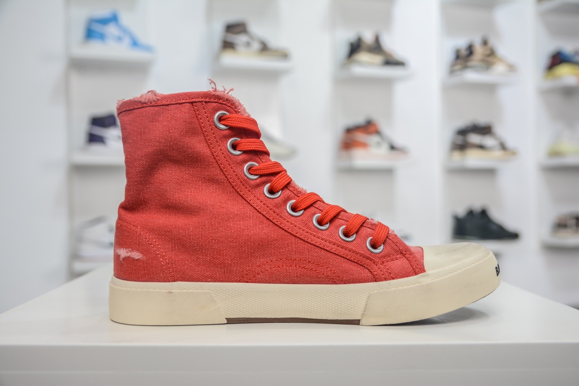 Balenciaga Paris High Top Trainer In Red、mysite、Cacoeks