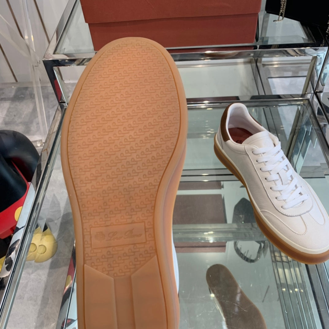 LP TENNIS WALK SNEAKERS WHITE CALFSKIN、mysite、Cacoeks