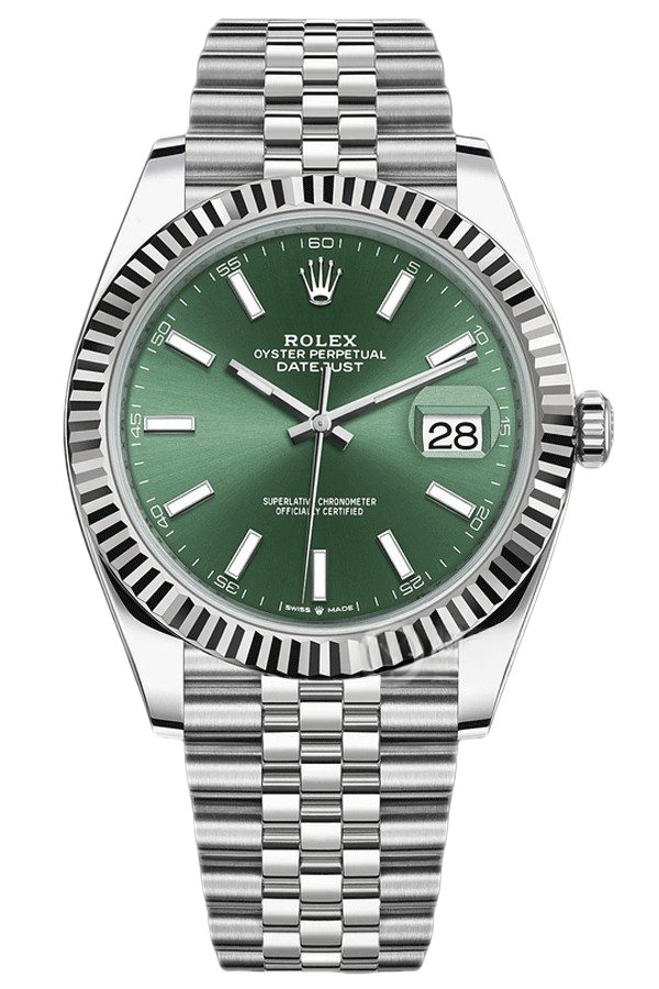 Rolex Datejust 41mm Super CloneSwiss Replica Watch Mint Green DialRef m126334-0028 3235 Swiss Movement