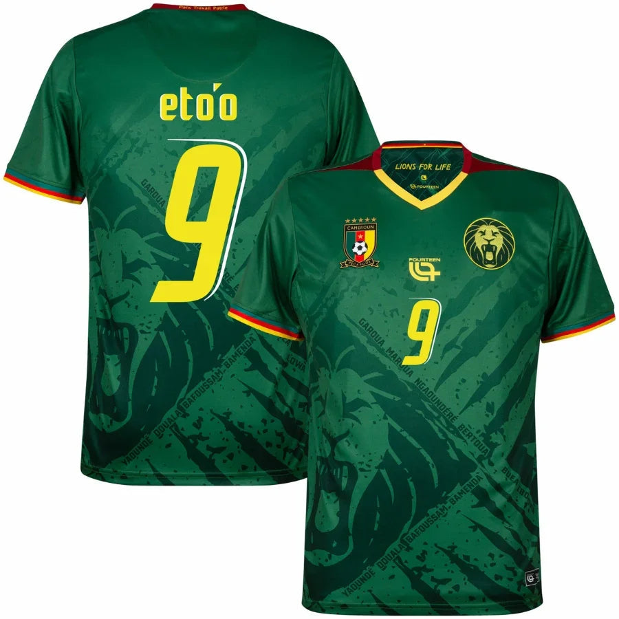 Cameroon Home Eto'o 9 Fan Jersey 2025/26-mysite Custom Football Kit- Nextkits