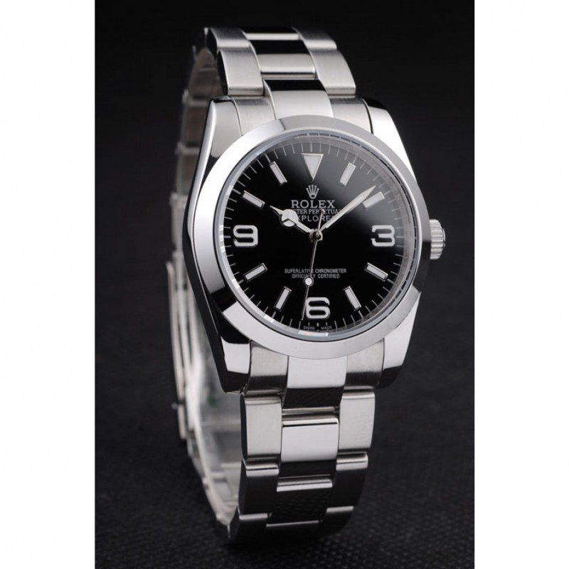 Replica Rolex Explorer 36mm Black Dial 98087-fasswatch