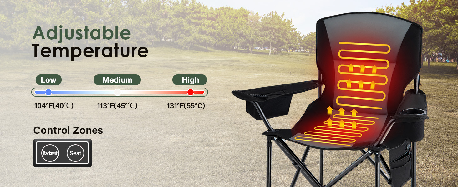 heated camping chair