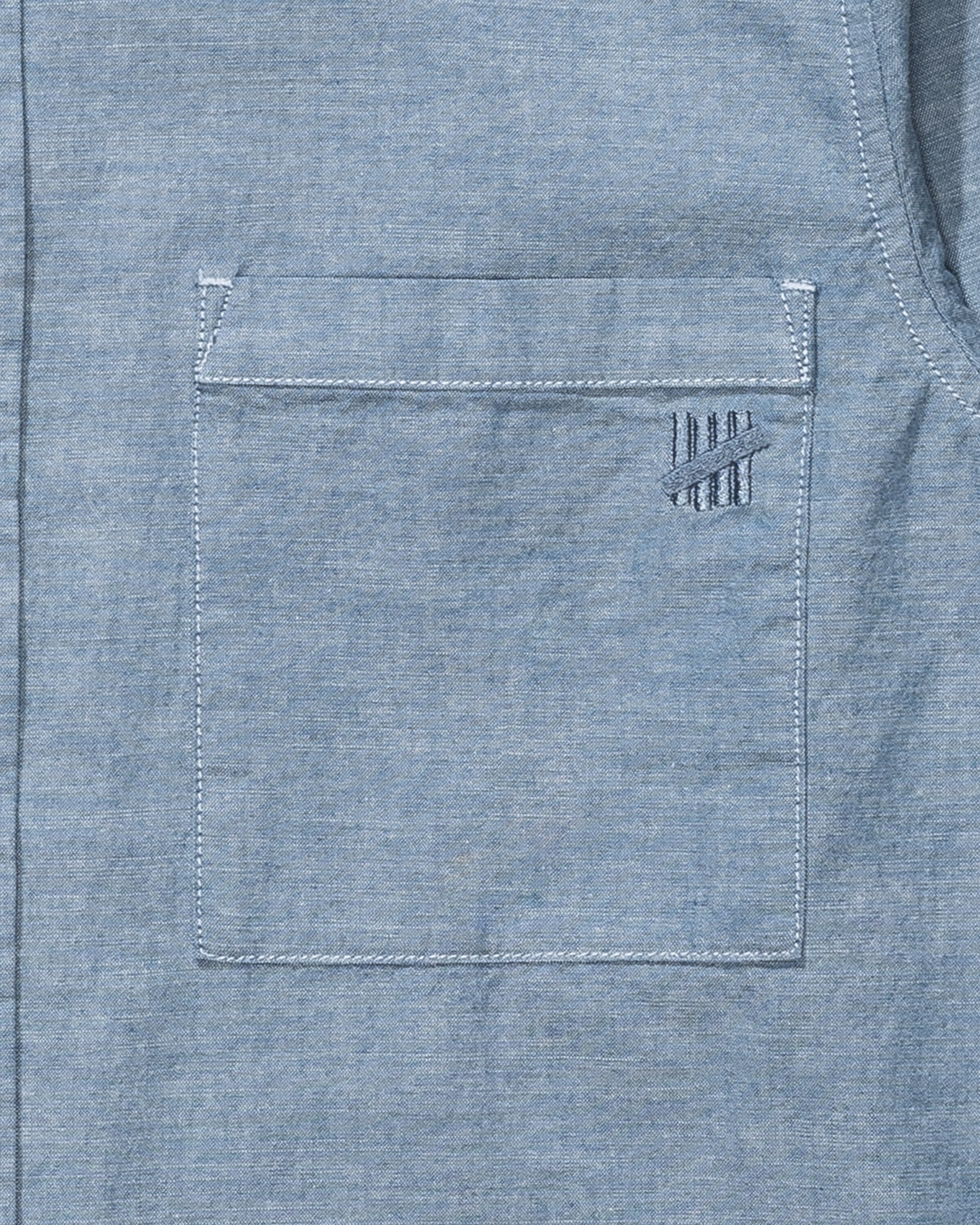 UNDEFEATED CHAMBRAY L/S SHIRT - LIGHT INDIGO