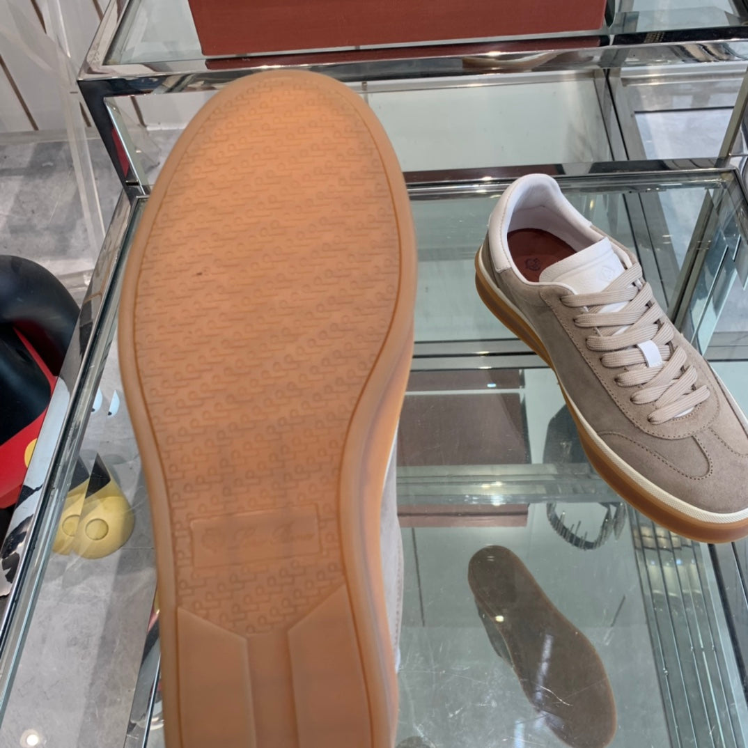 LP TENNIS WALK SNEAKERS LIGHT BROWN SUEDE、mysite、Cacoeks