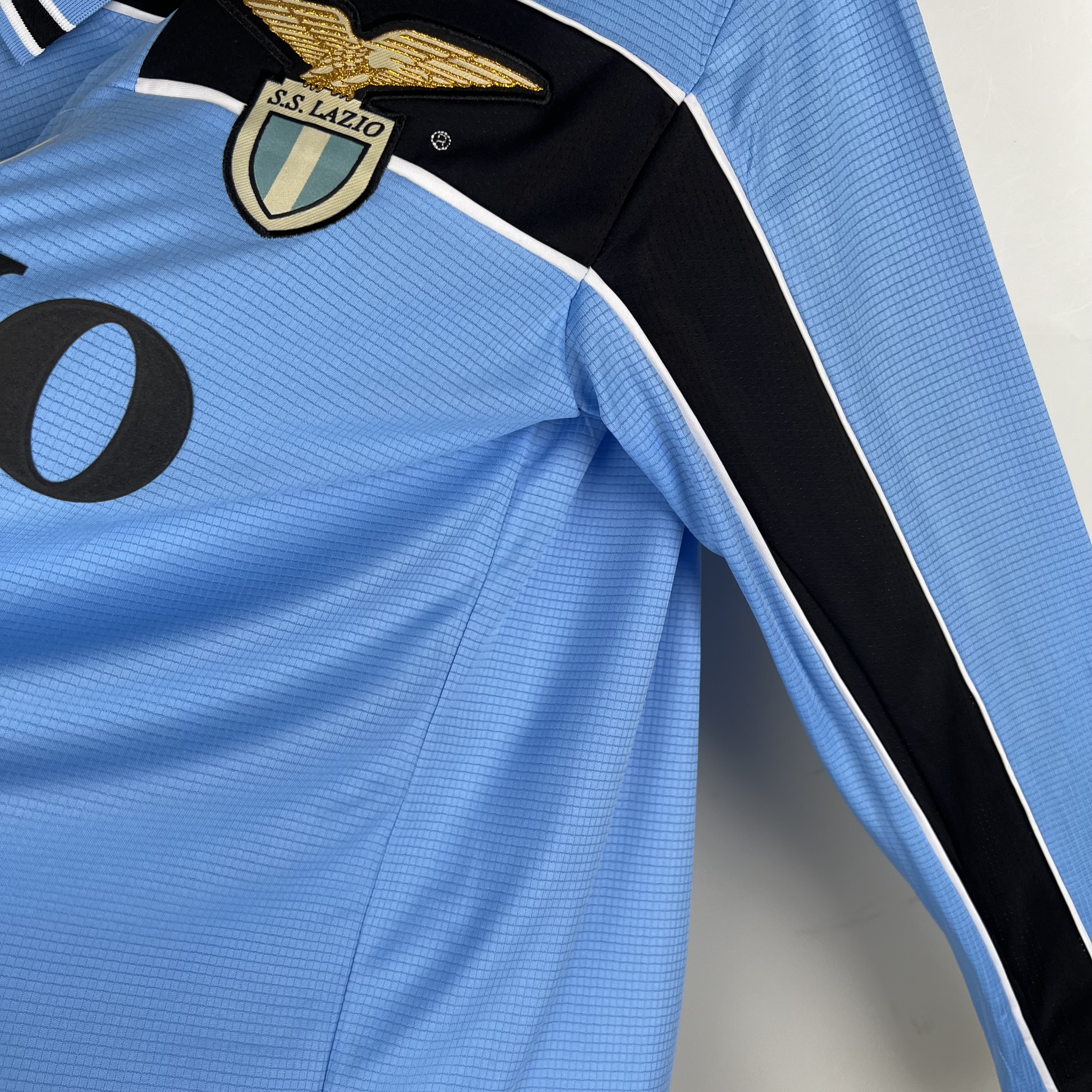 ManixJersey.com | Retro Lazio 1998-00 Home Stadium Long Sleeve Jersey -Customize Name, Number and Patch | Worldwide Shipping
