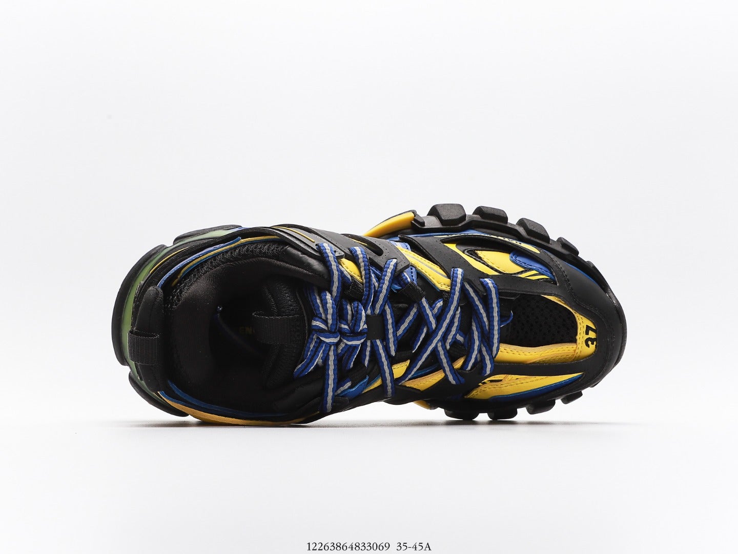 Balenciaga Track Trainer In Black Yellow Blue、mysite、Cacoeks