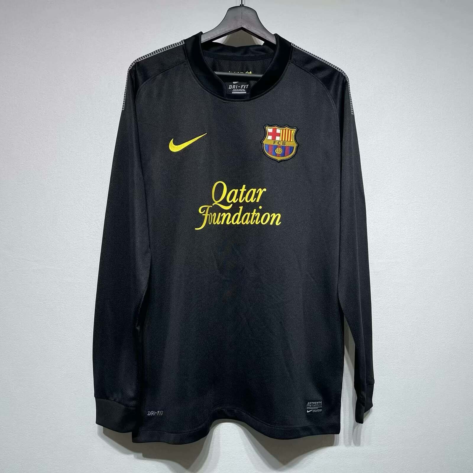 2011/2012 Retro Long Sleeve Barcelona Away Football Shirt 1:1 Thai Quality:football jersey mysite: unitedjerseyfootball 邓江浪:football